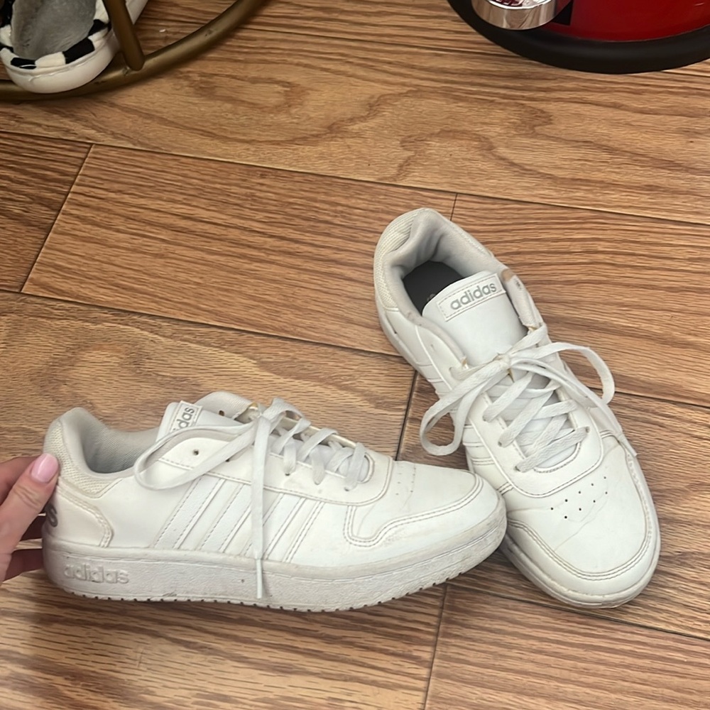 Adidas women’s white sneakers